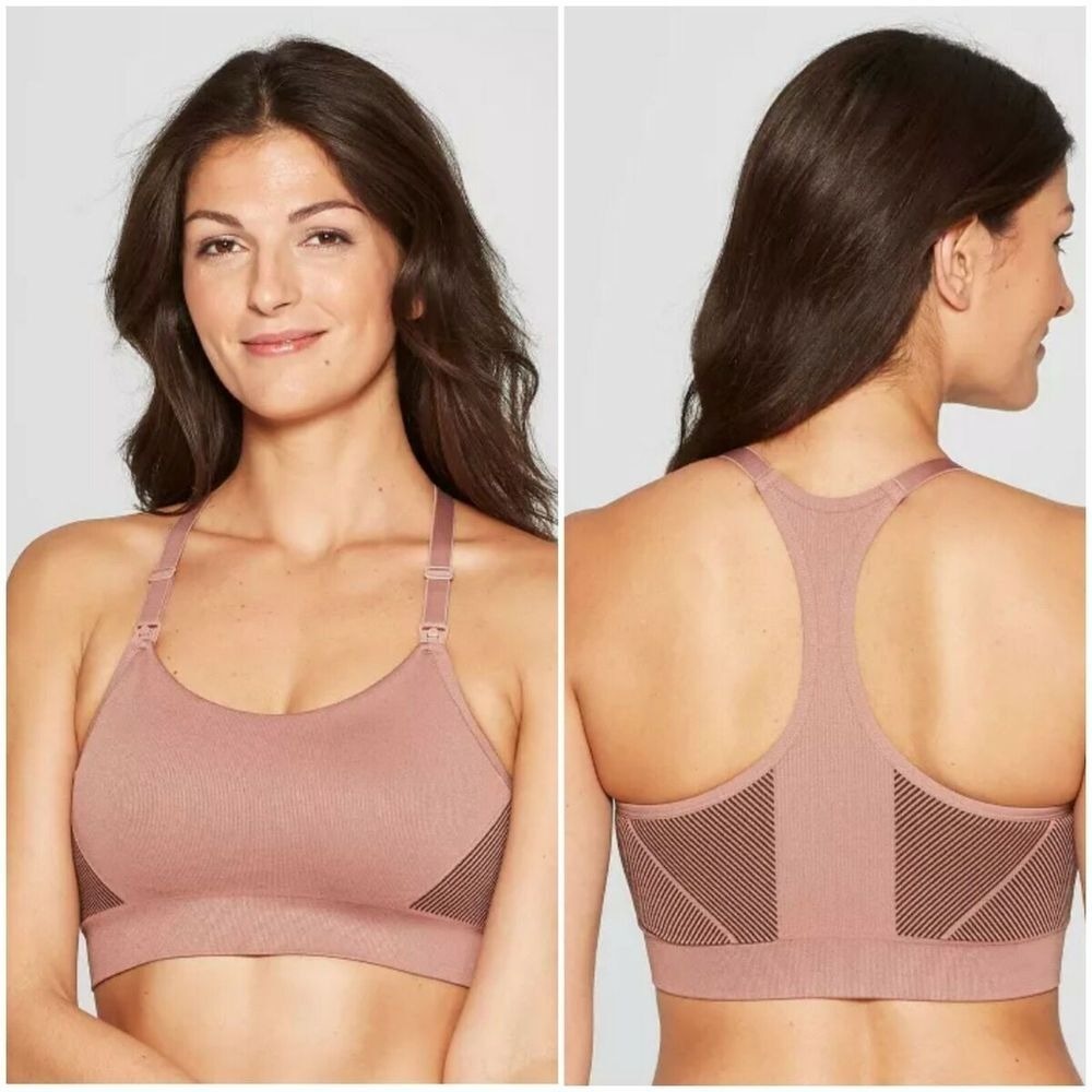Auden Nursing Yoga Bra Womens M Adjustable Maternity Wireless‎ Racerback